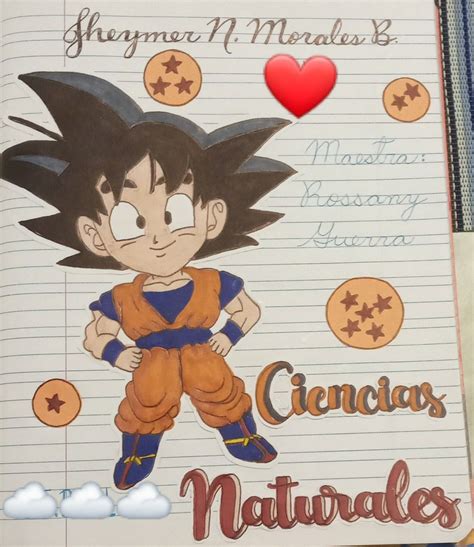 Portada De Cuaderno Dragon Ball Portadas De Cuadernos Formas De Marcar Cuadernos Portadas De