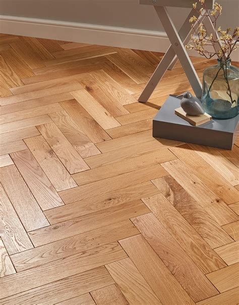 Park Avenue Herringbone Natural Oak Solid Wood Flooring Flooring Superstore