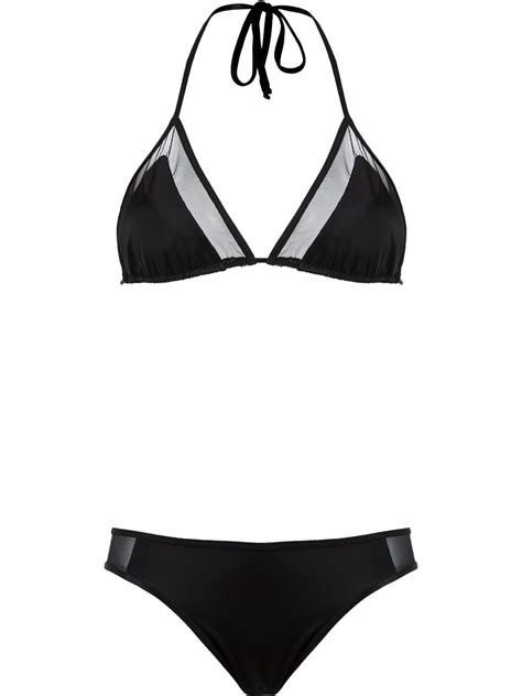 Buy BRIGITTE Triangle Bikini Set Black At 10 Off Editorialist