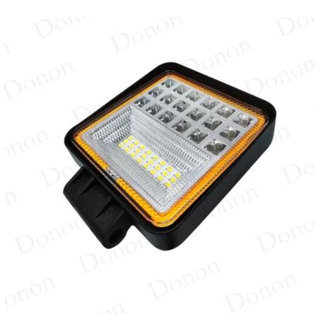 Farol Milha Led Extra Forte 126w Cada 42 Led 12v 24v Carro Trator