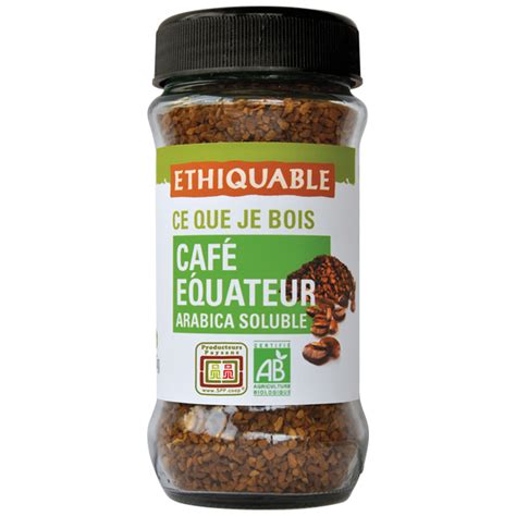 Café soluble Equateur BIO 85g Ethiquable