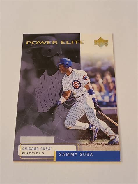 Sammy Sosa Upper Deck Power Elite Chicago Cubs Ebay