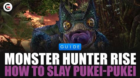 Monster Hunter Rise How To Slay Pukei Pukei Gaming Instincts Youtube