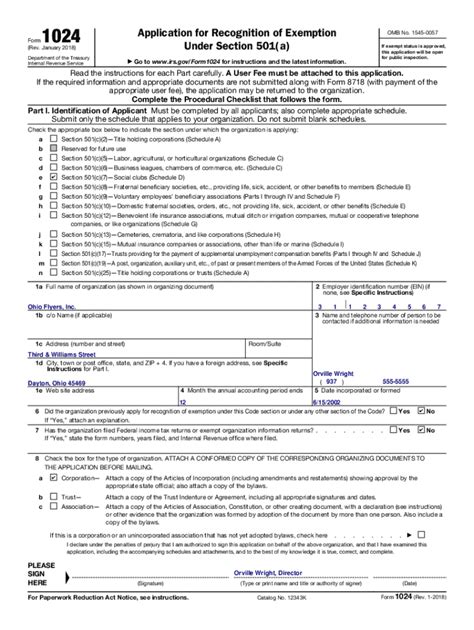 Fillable Online Irs Govforms Pubsabout Form 1024About Form 1024