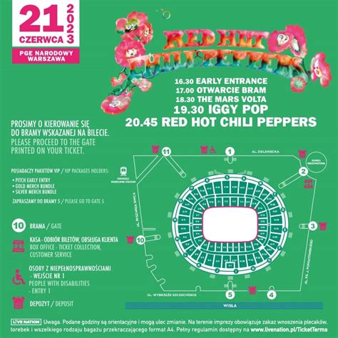 Red Hot Chili Peppers W Polsce Rozpiska Godzinowa I Inne Informacje