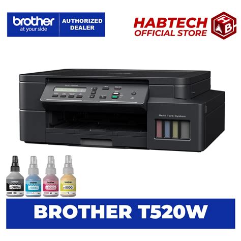 Brother DCP T520w Ink Tank Wireless 3 In 1 Printer With Scanner And