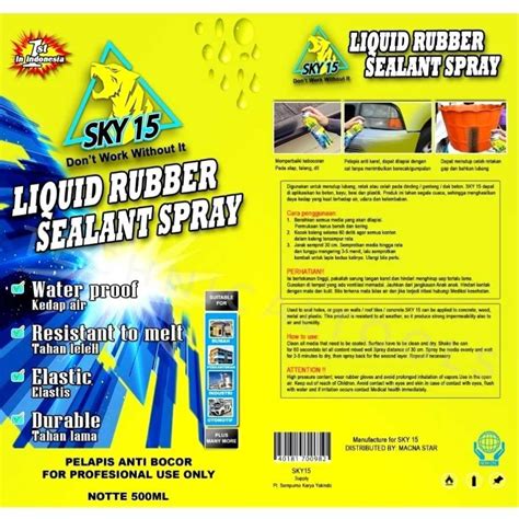 Jual LIQUID RUBBER SEALANT SRPAY SPRAY PELAPIS ANTI BOCOR