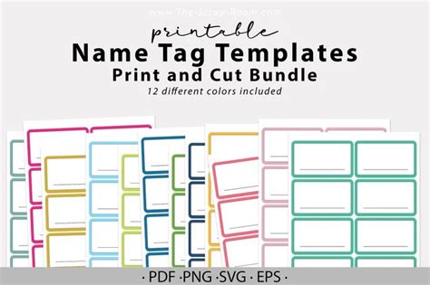 Printable Name Tag Template for Reunions Parties Events - Etsy in 2023 ...