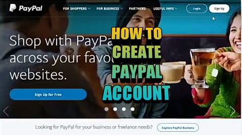 How To Create Paypal Account Youtube