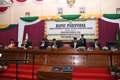 20 Anggota Dprd Kabupaten Natuna Priode 2019 2024 Resmi Dilantik