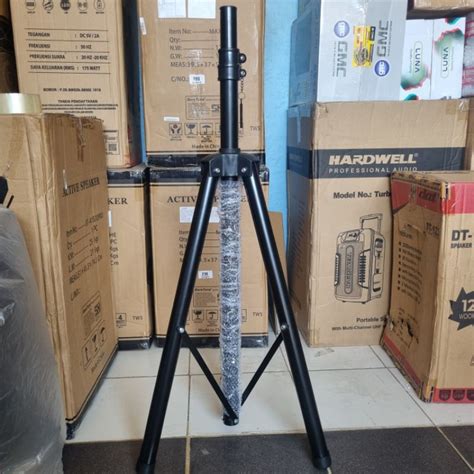 Jual Stand Speaker Aktif Portable Full Besi Tebal Tripod Speaker Besi