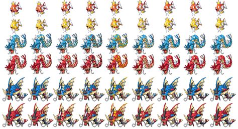 I Decided To Make Sprites Of Some Of The Magikarp Jump Variants Then