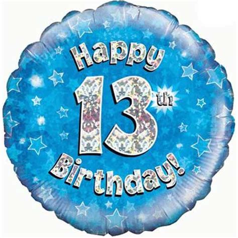 Balloons 13th Birthday Boy Balloon £9.95