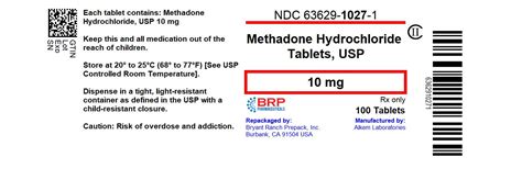 Dailymed Methadone Hydrochloride Tablet