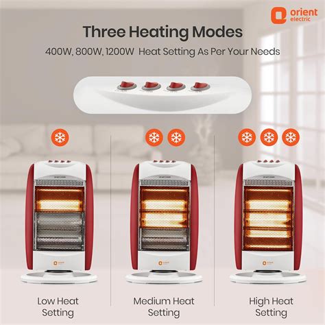 Buy Orient Durahot Watts Heating Rods Halogen Room Heater