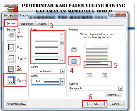 Membuat Garis Pada Kop Surat 3 Tutorial Terpraktis Membuat Garis Kop Surat Pada Word Mediknas