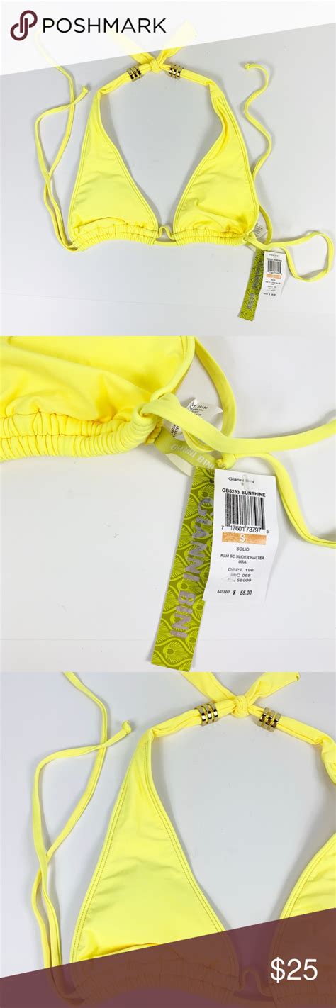 Gianni Bini Yellow Small Bikini Top Nwt Small Bikinis Bikinis