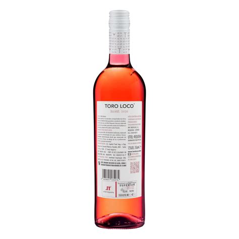 Vinho Espanhol Rosé Seco Toro Loco Bobal Utiel Requena Garrafa 750ml