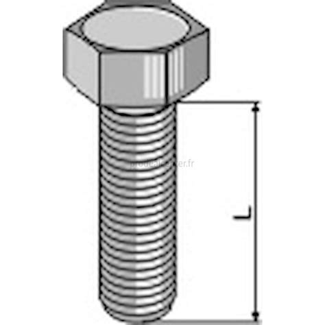 Boulon T Te Hexagonale Filet Total Adaptable Sans Crou M