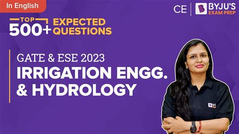 Irrigation Engineering Hydrology Questions GATE ESE 2023 Civil