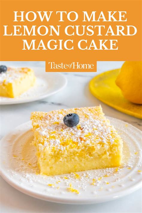 Magic Lemon Custard Cake Recipe