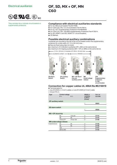 OF SD MX OF MN C60 Schneider Electric