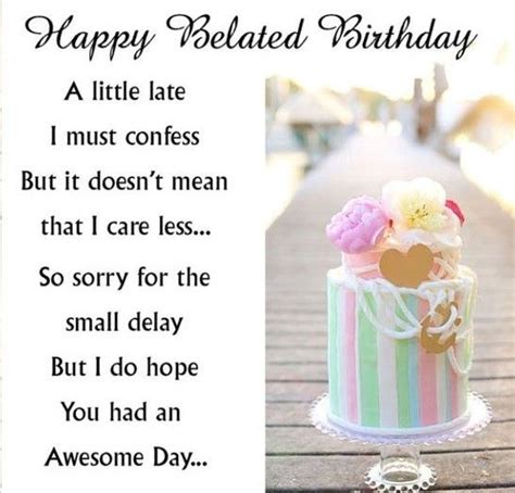 Happy Belated Birthday Wishes With Images