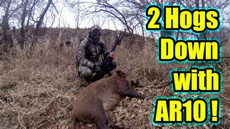 Oklahoma Hog Hunting With The Armalite Ar Youtube