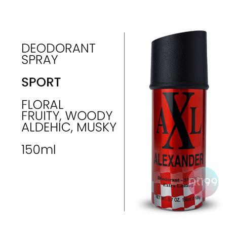 Jual Axl Alexander Deodorant Spray Ml Bpom Shopee Indonesia