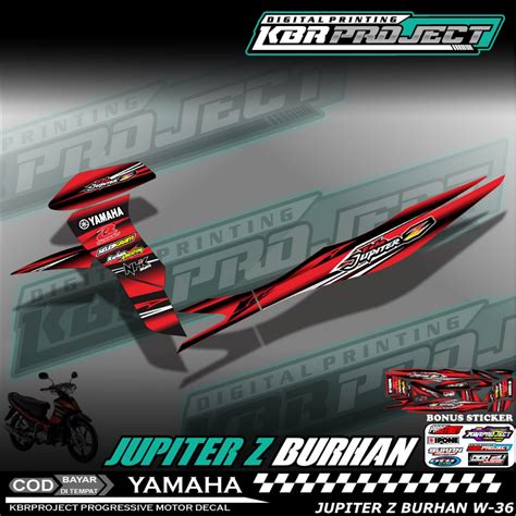 Jual Jupiter Z Burhan Stiker Striping Premium Motor Keren Lis Variasi