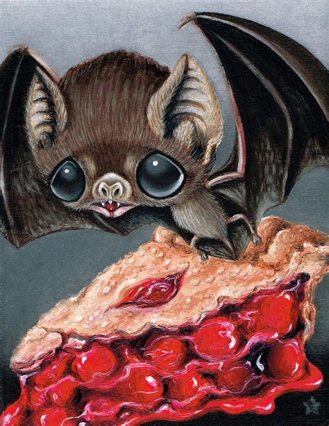 Vampire Bat Cherry Pie Art Print - Etsy Canada