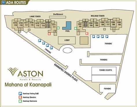 Map Layout Aston Mahana at Kaanapali