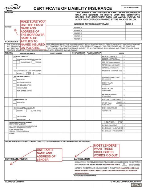 CERTIFICATE OF LIABILITY INSURANCE