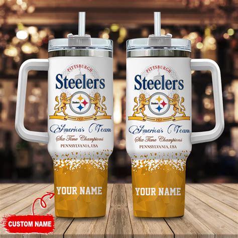 Pittsburgh Steelers Nfl Champions Modelo Custom Stanley Quencher 40oz