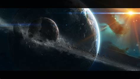 Illustration Of Planet Space Planet Planetary Rings Space Art Hd