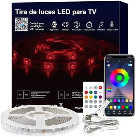 SANSUN Bande lumineuse à LED pour TV Kit de rétroéclairage USB avec