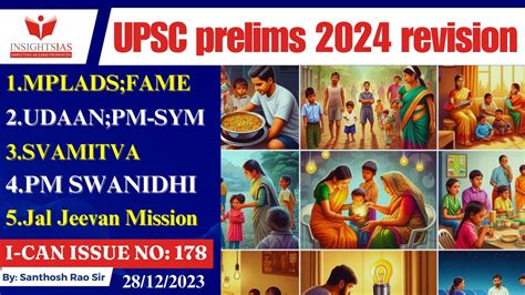 UPSC 2024 Prelims High Yield Series Government Schemes Revision Part