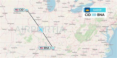 G4319 Flight Status Allegiant Air Cedar Rapids To Nashville AAY319