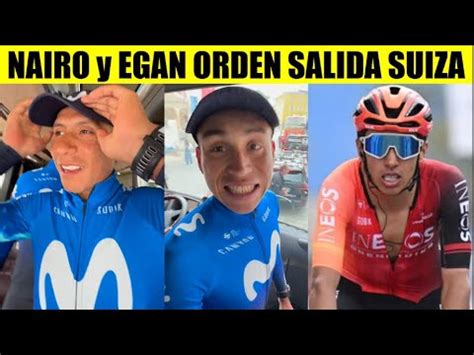 NAIRO Quintana Y EGAN Bernal SORPRESIVO ORDEN DE SALIDA PROLOGO TOUR DE