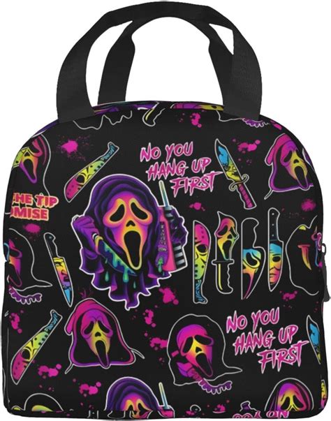 Amazon Kldiiur Spooky Ghostface Lunch Bag No You Hang Up Horror