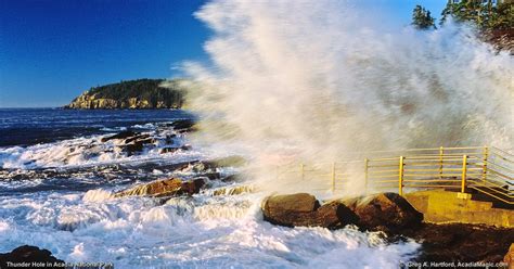 Thunder Hole with Crashing Wave - Acadia