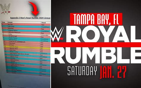 WWE Royal Rumble 2024 Participants Leaked Is It Real Or Fake