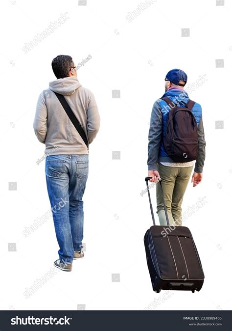 Mans Walk Together On Trip Images Stock Photos Vectors