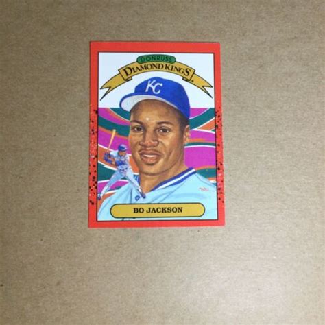 Donruss Baseball Card Bo Jackson Donruss Diamond Kings No Ebay