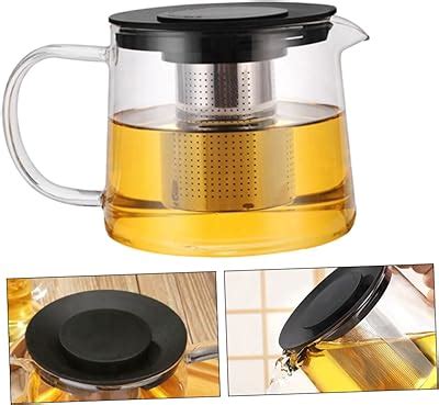 Amazon Glass Teapot Oz Ml With Removable Stainless Steel