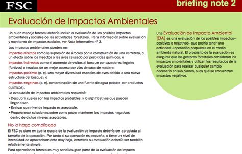 Evaluación De Impactos Ambientales Consejo Civil Mexicano Para La