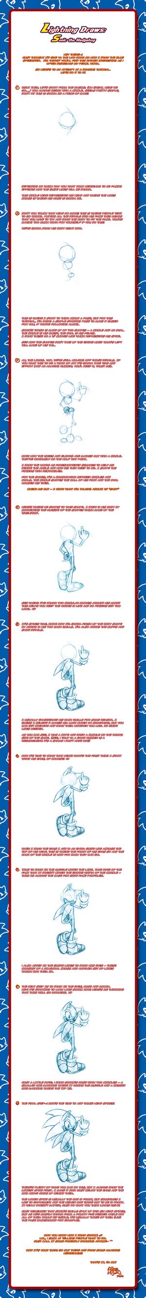 Sonic Sketching Help Sheet By Lightningchaos2010 On Deviantart