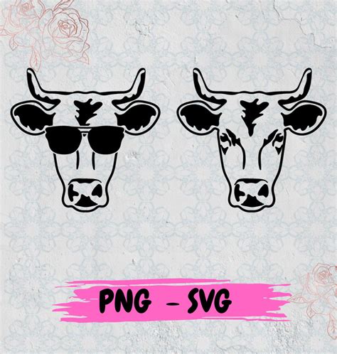 Cow Face SVG Cow SVG Cow Animal SVG Cow Head Svg Cow - Etsy