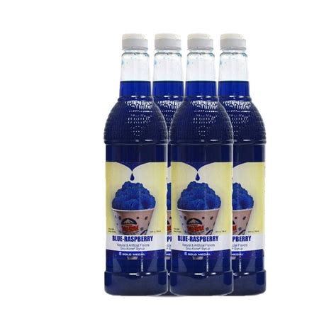 Blue Raspberry Snow Cone Syrup 25 Oz 750 Ml 4 Ct