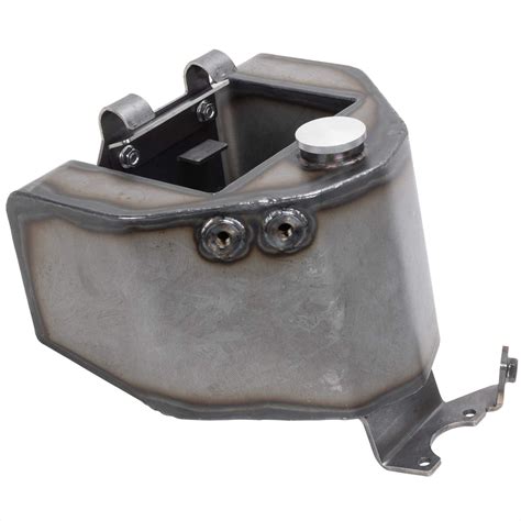 Choppahead Aluminum Oil Tank With Finned Ends Raw Finish For Harley